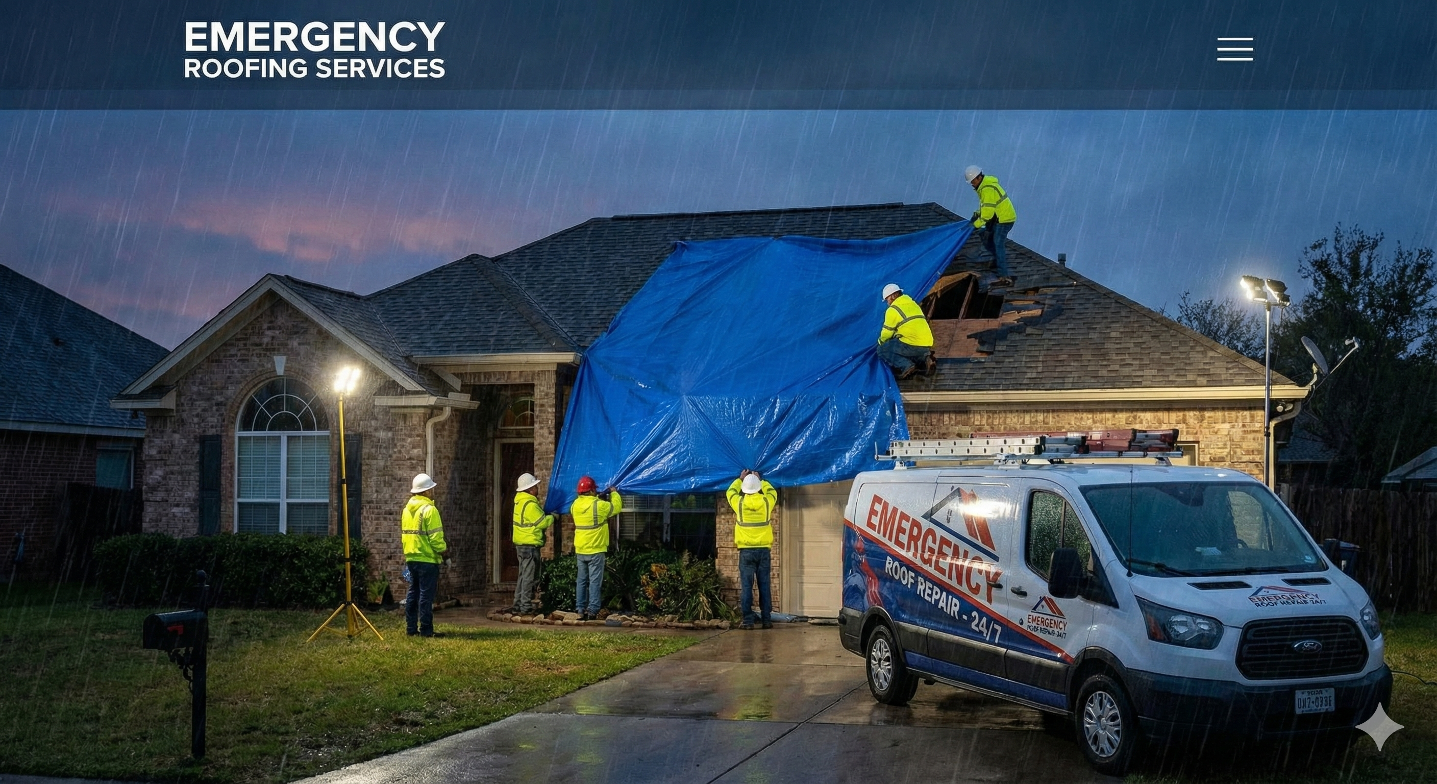 24/7 emergency roofing solutions by Hawthorne Roofing Experts